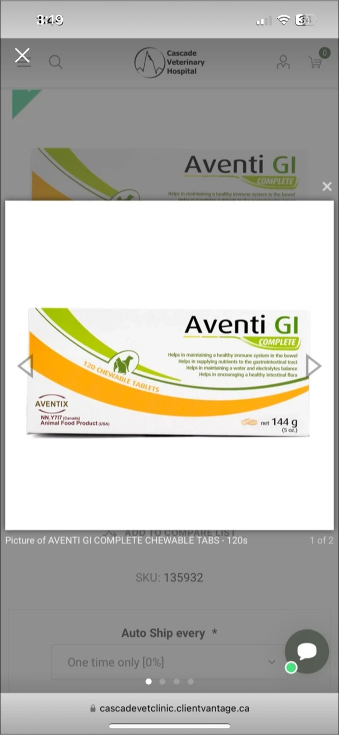 Aventi GI Complete Chewable Tablets