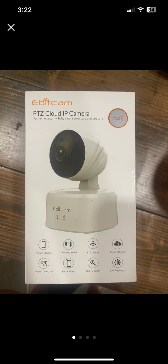 Ebitcam PTZ Cloud IP Camera 720P