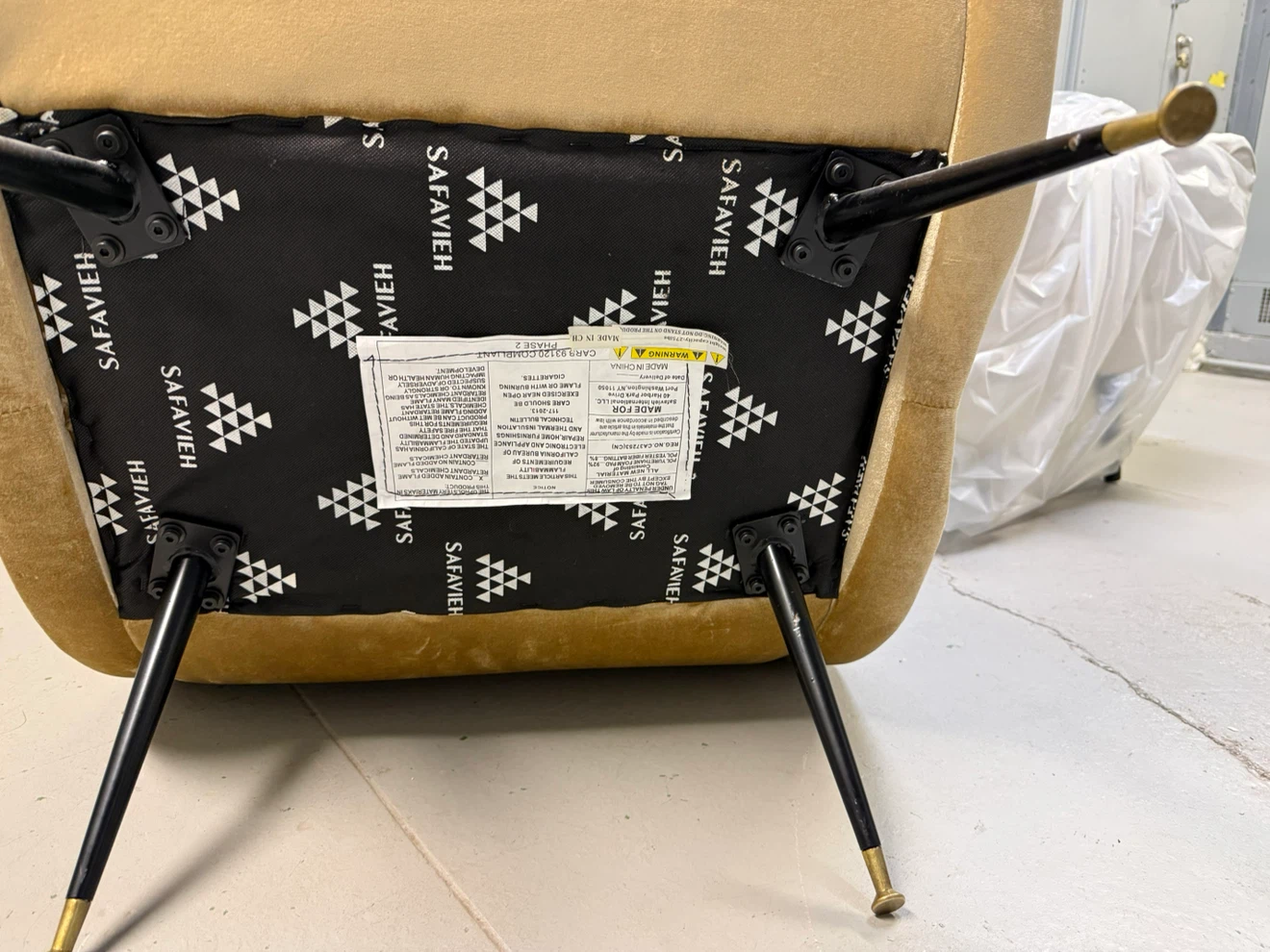 Safavieh New York Accent Chair - Camel - photo 4