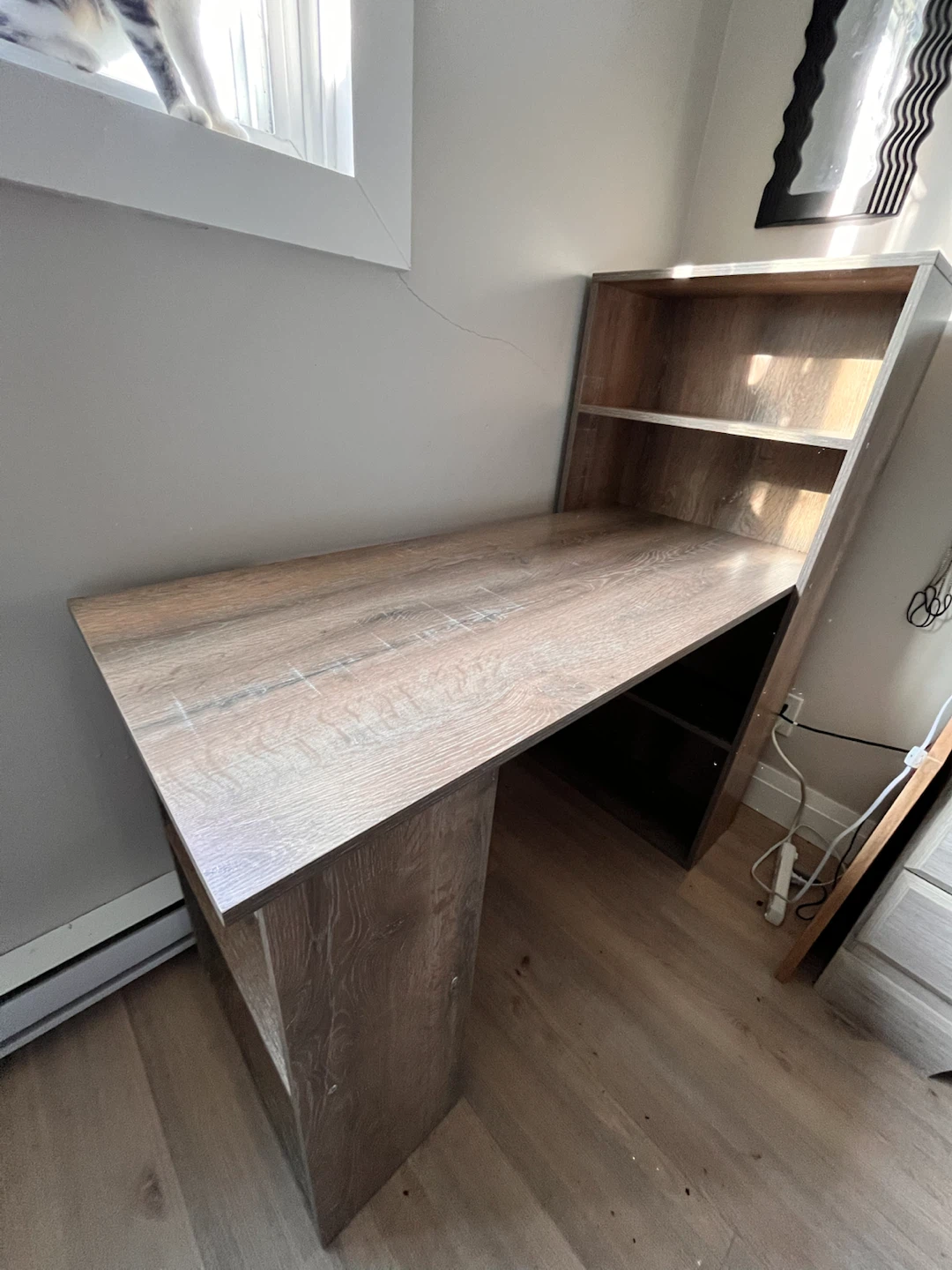 HOMCOM modern computer desk with storage shelves - photo 2