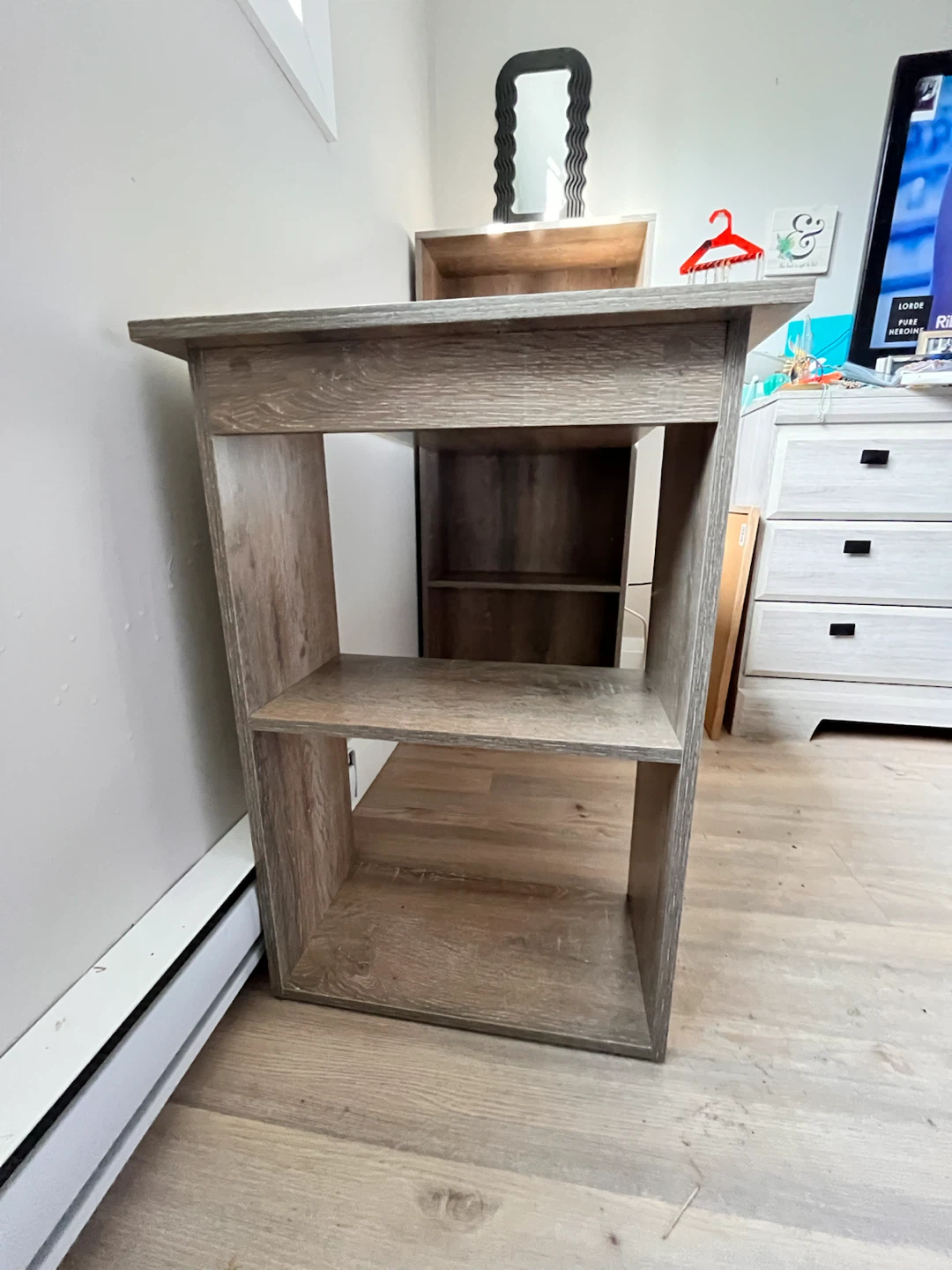 HOMCOM modern computer desk with storage shelves - photo 3