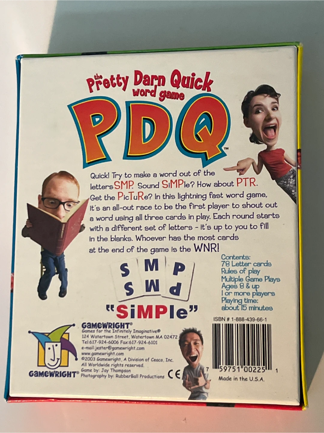Gamewright PDQ The Pretty Darn Quick Word Game - photo 2