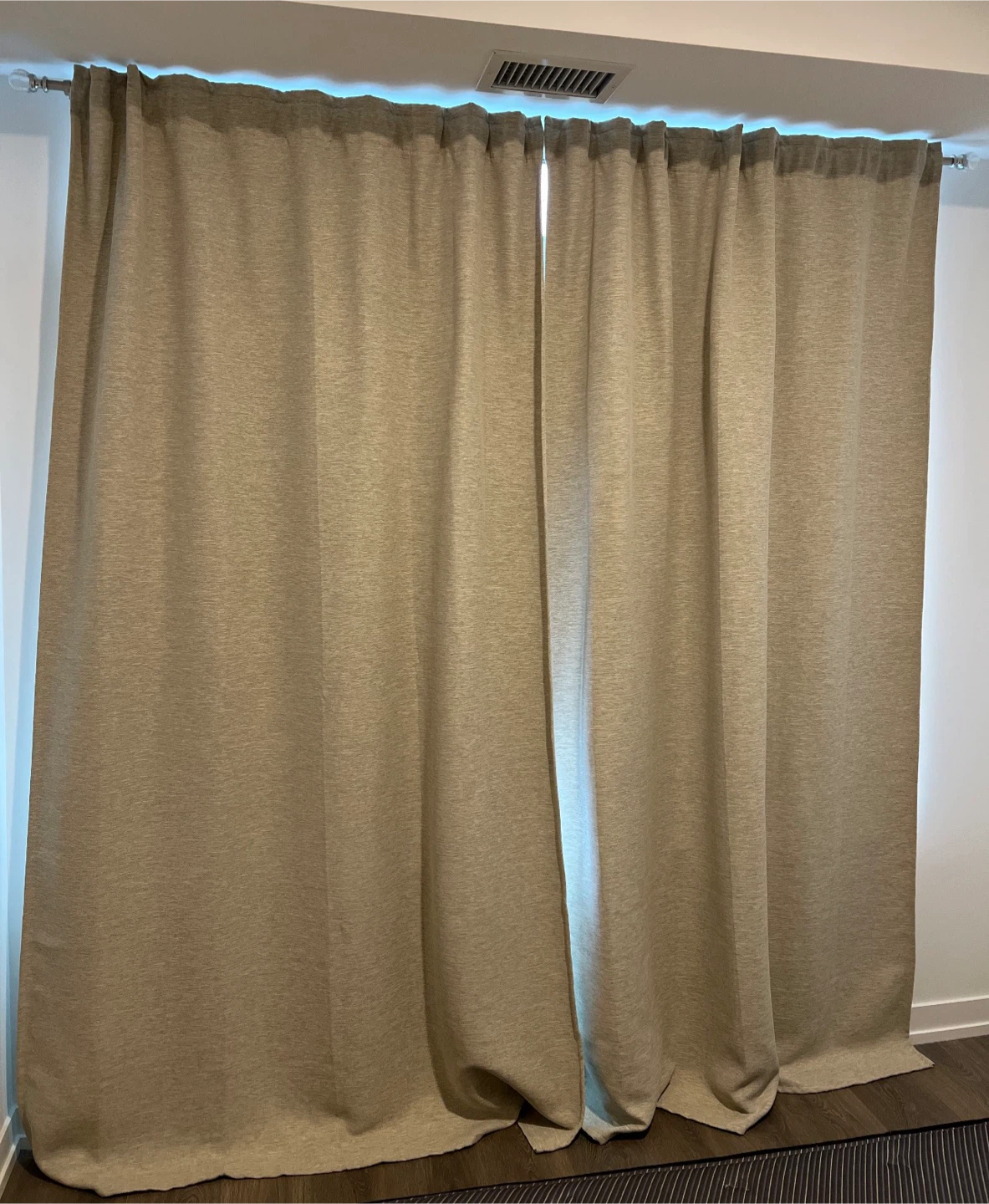 Beige Textured Curtains - photo 2