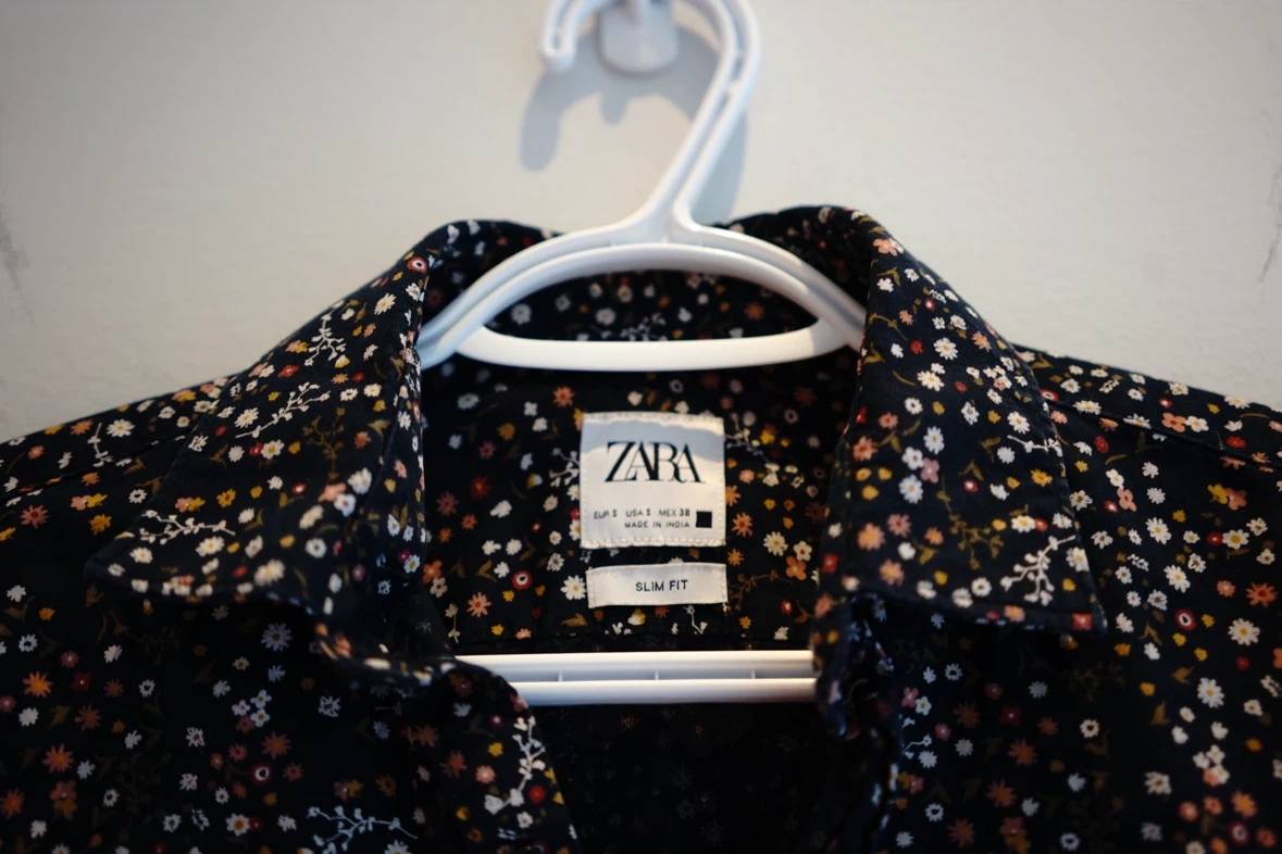 ZARA Men's Slim Fit Long Sleeve Button-Up Shirt - photo 4