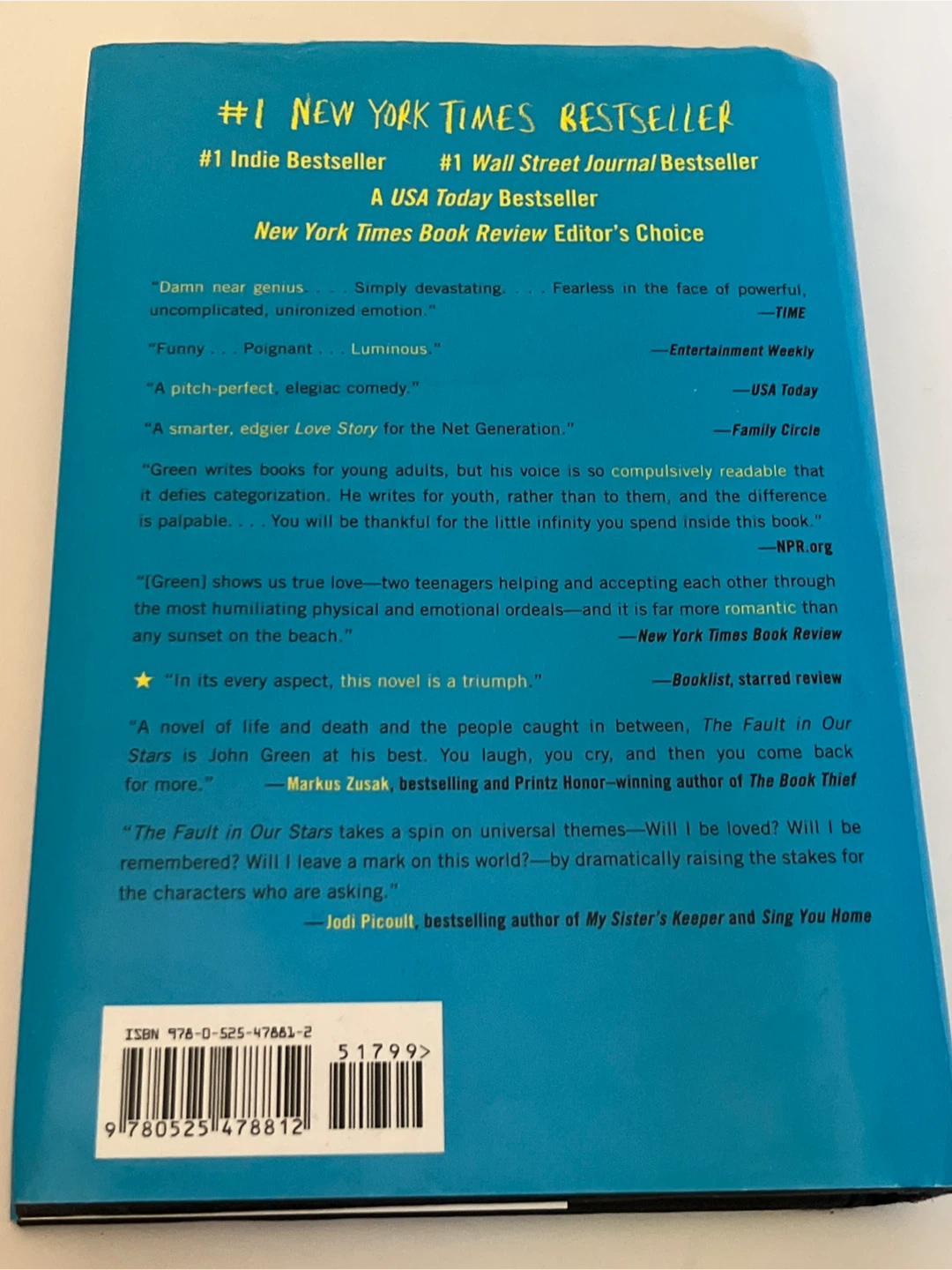 The Fault in Our Stars by John Green Hardcover Book - photo 3