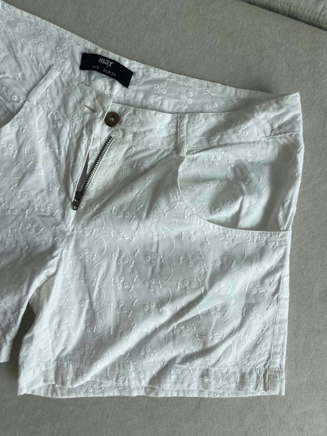 Max White Broderie Shorts - photo 3