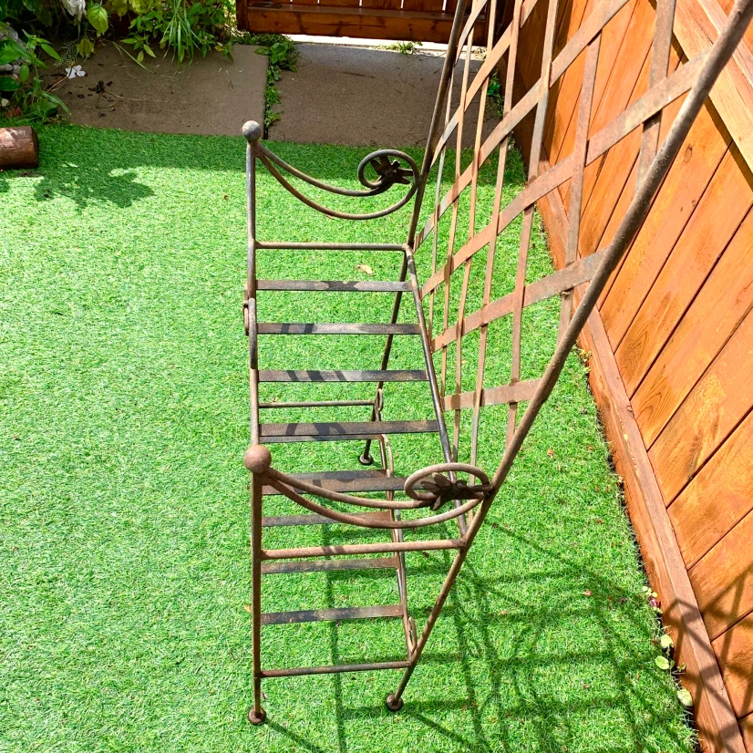 Garden Plant Stand Outdoor Storage Shelf Metal Garden Decor - photo 5
