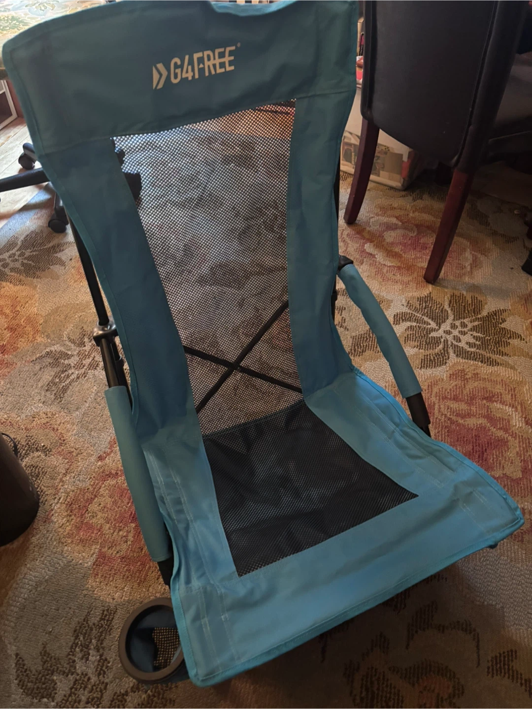 G4Free Blue Mesh Back Camping Chair