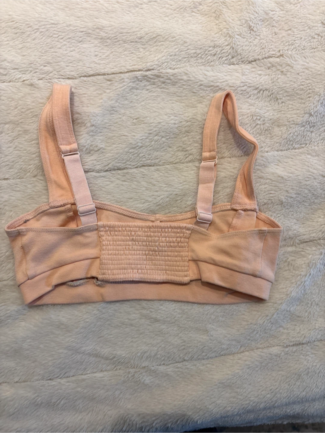 Sunday Best Pink Smocked Back Bralette - photo 3