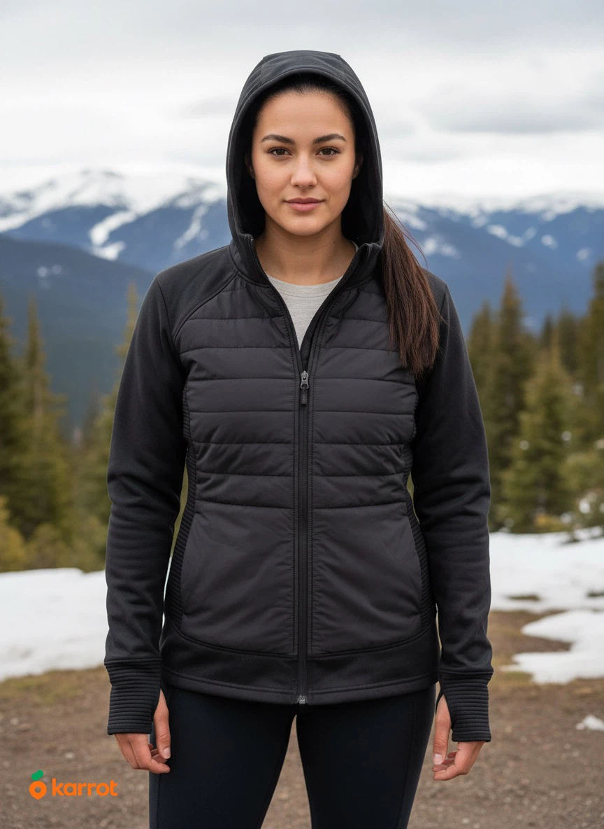 Ladies Tuff Athletics Hooded Puffer Jacket XL/TG