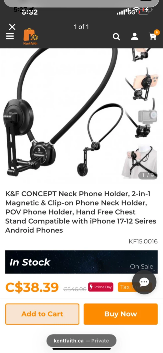 K&F CONCEPT Neck Phone Holder