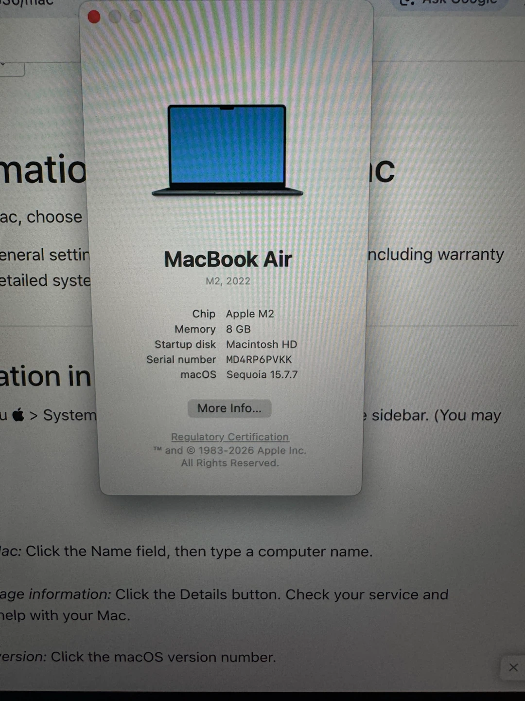Apple MacBook Air M2, 2022, 8GB RAM - photo 3