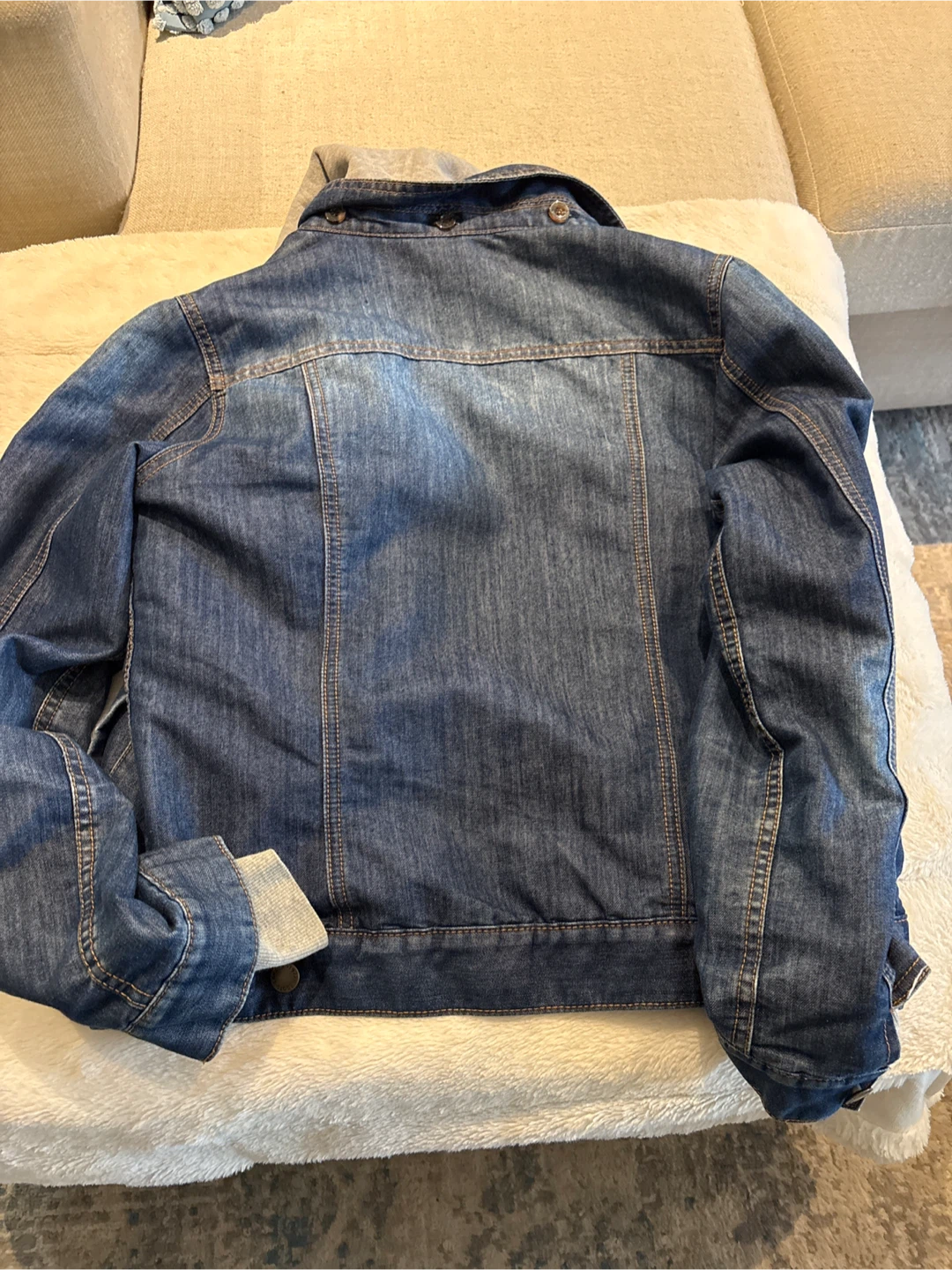 Faded Glory Denim Jacket with Hood - photo 3