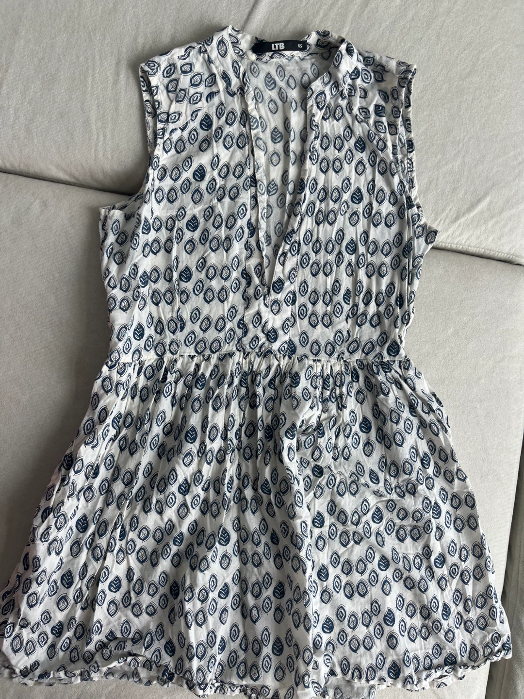 LTB Sleeveless Printed Dress XS