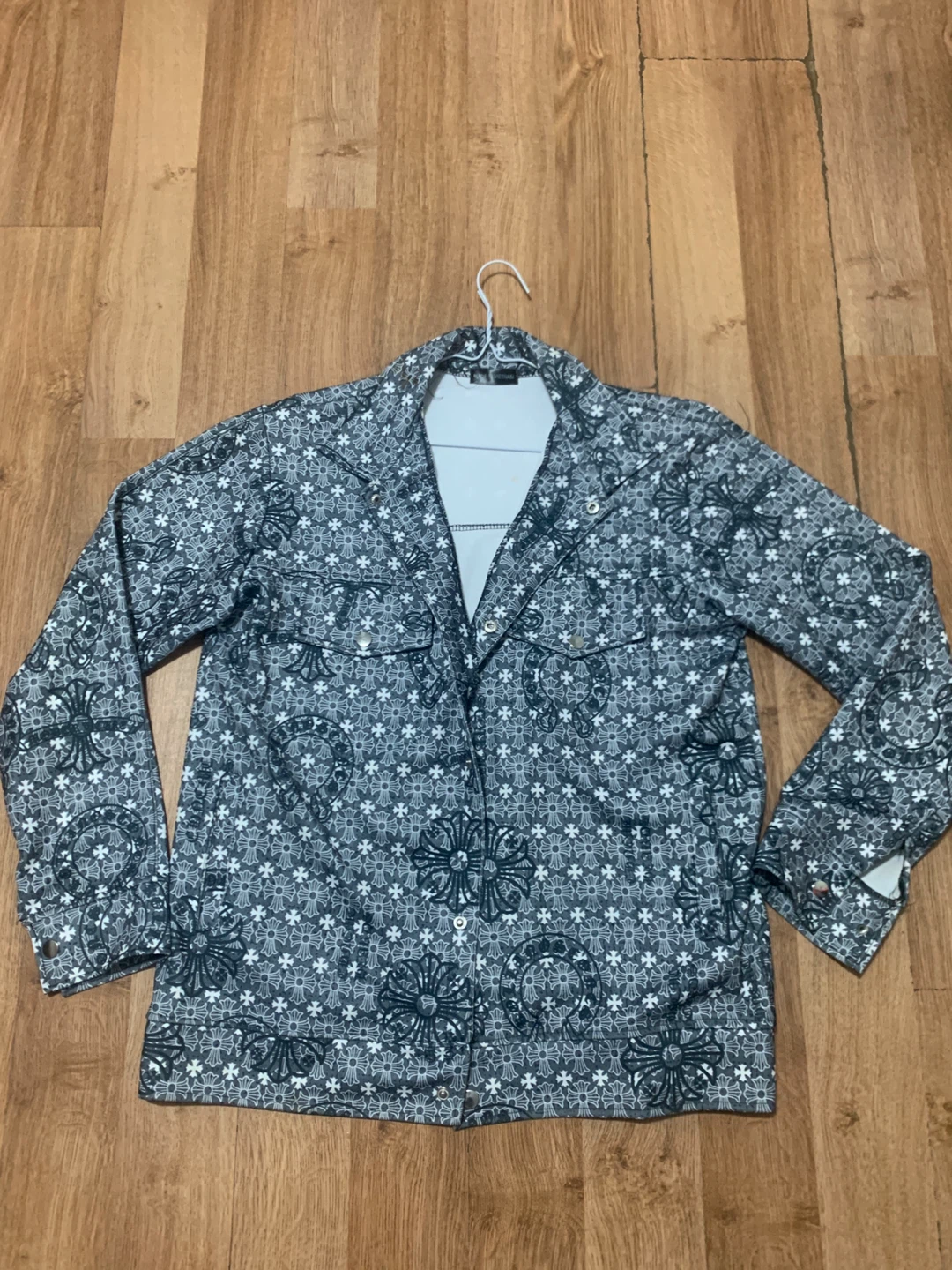 Chrome Hearts Patterned Button-Up Shirt