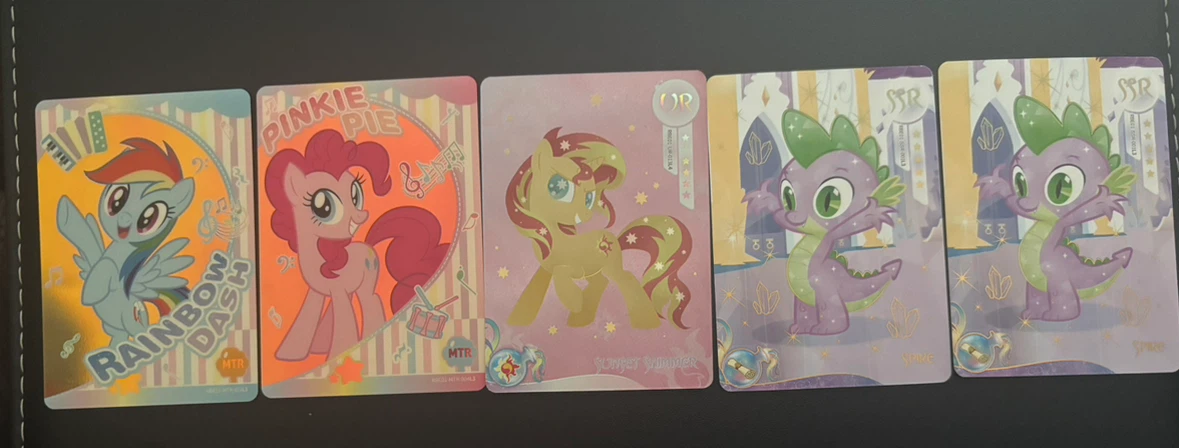 5 My Little Pony Kayou Cards (MTR, UR & SSR)