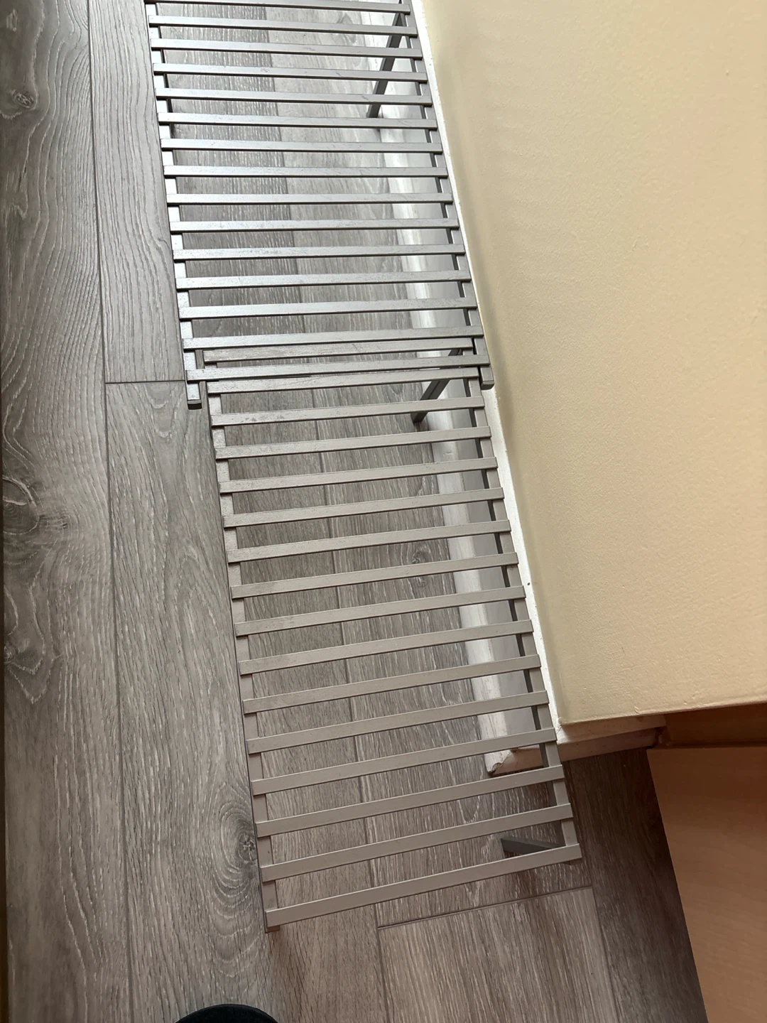 Metal shelf adjustable chrome finish