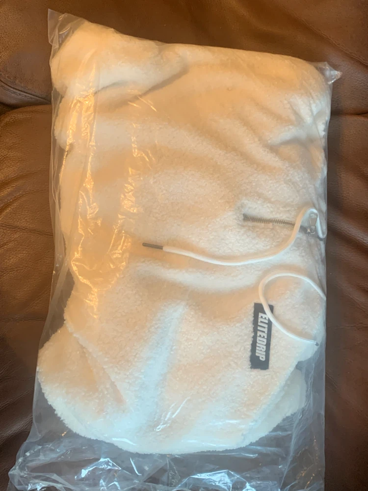 EliteDrip All Sizes White (New) fluffy/Sherpa Fleece Hoodie - photo 2