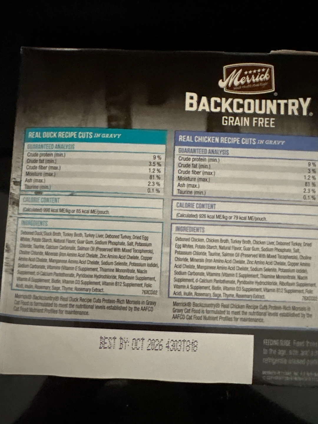 Merrick Backcountry Grain Free Cat Food Pouches - photo 2