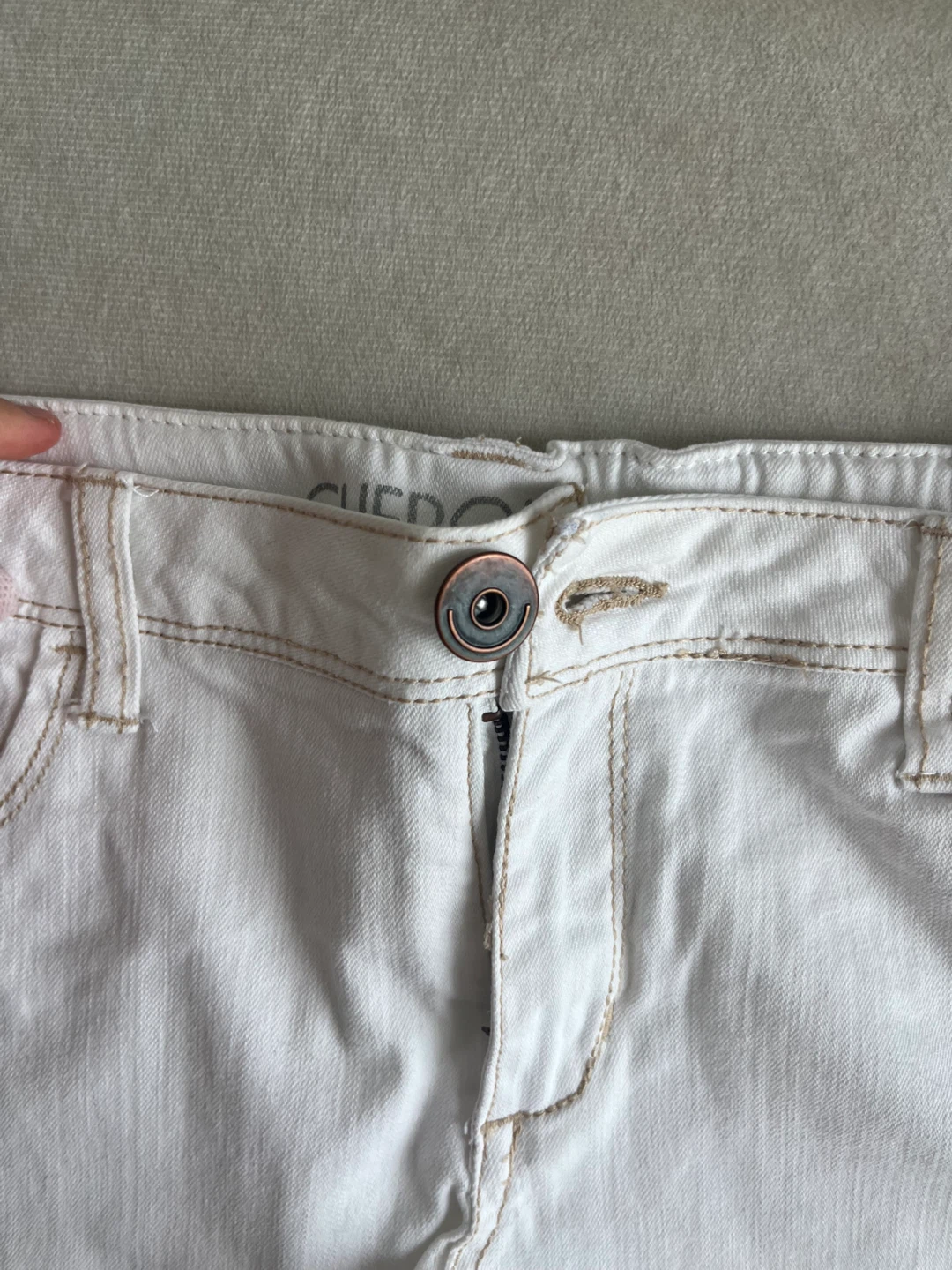 Cherokee White Denim Shorts XL 14/16 - photo 2