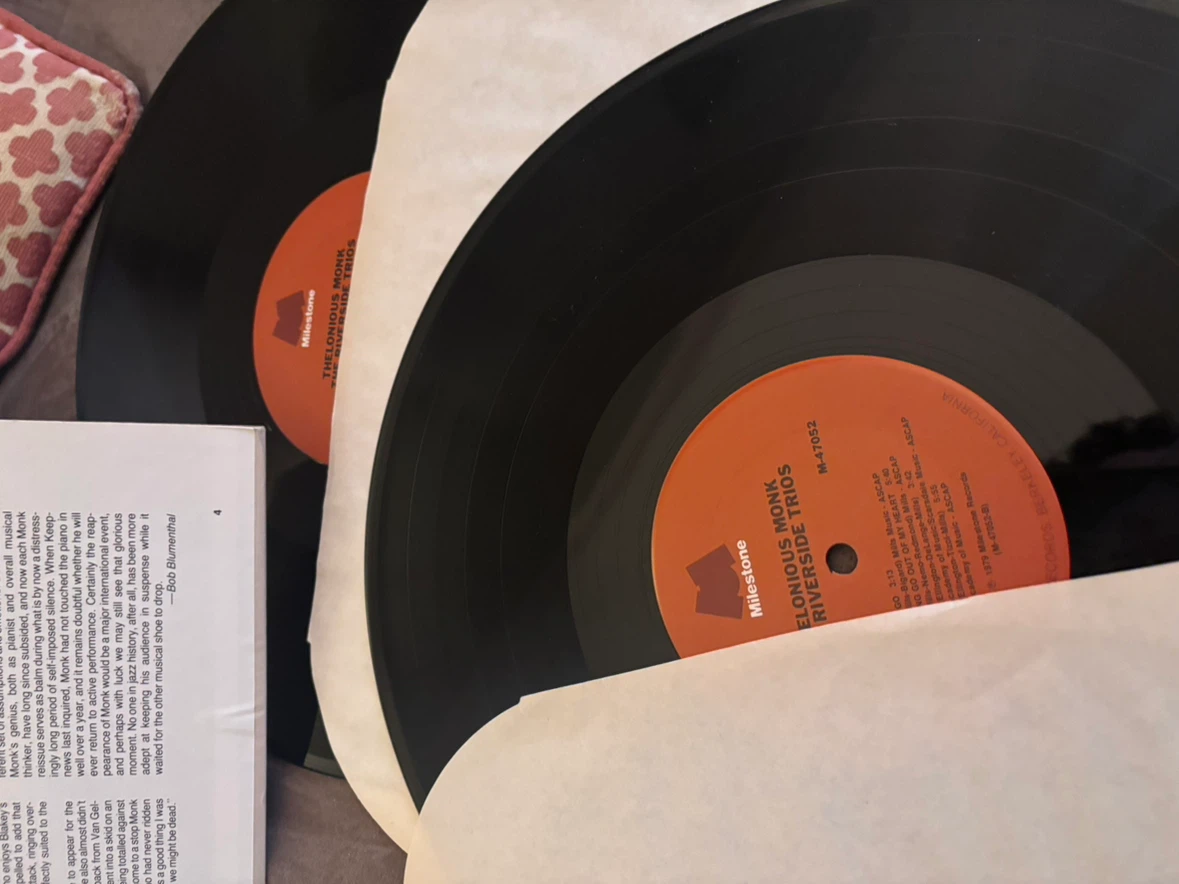 Thelonious Monk Riverside Trios Vinyl Record - photo 4