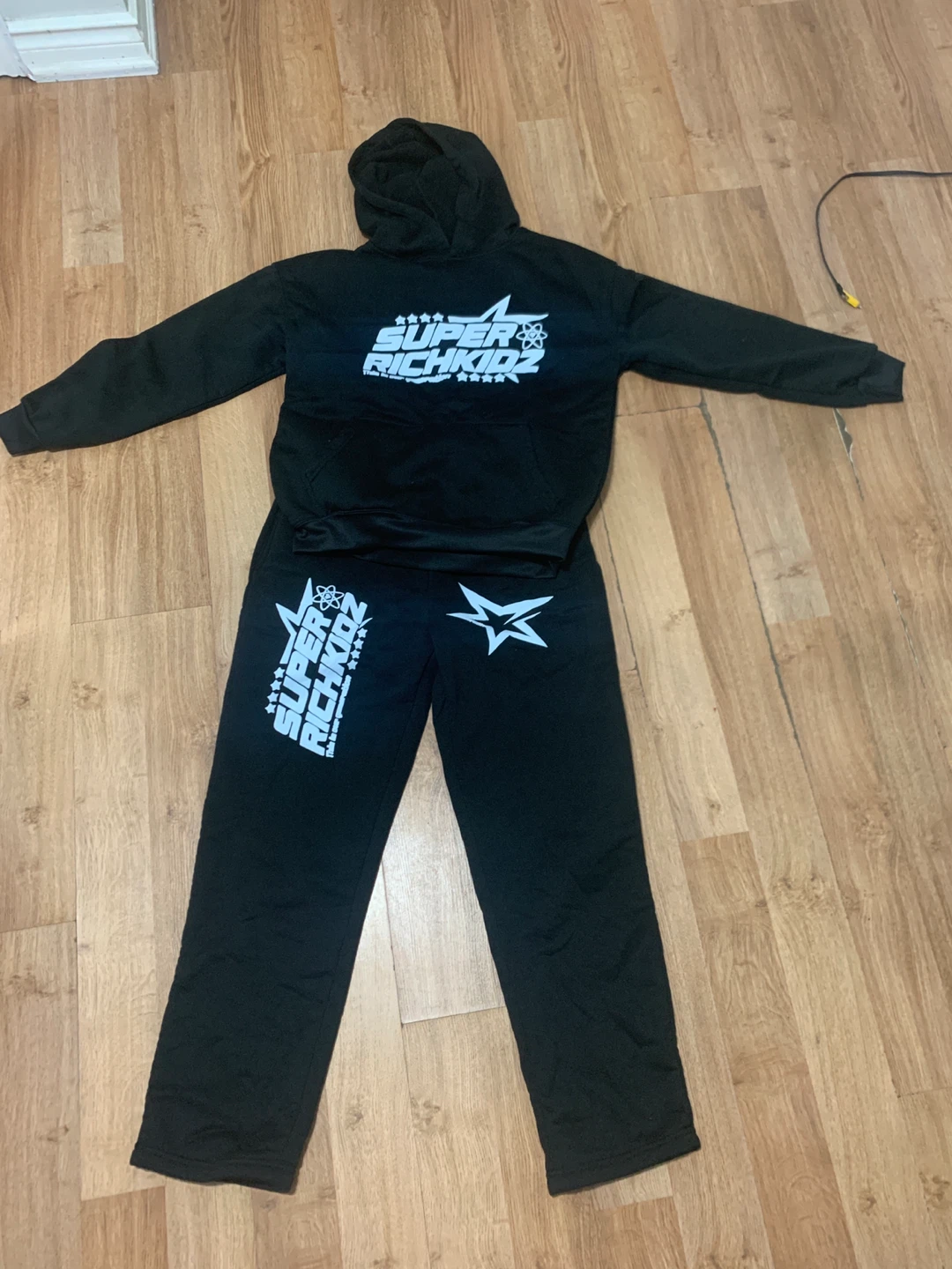 Super Rich Kidz Black Hoodie and Sweatpants Set