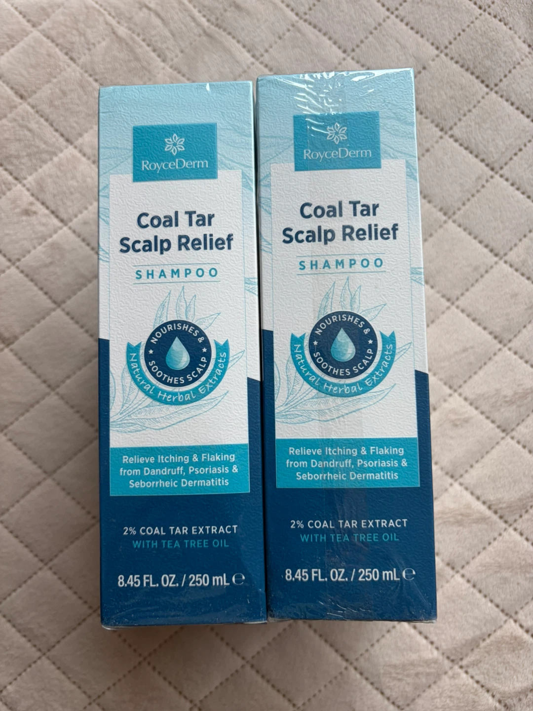 RoyceDerm Coal Tar Scalp Relief Shampoo - 250 mL (2 Pack)