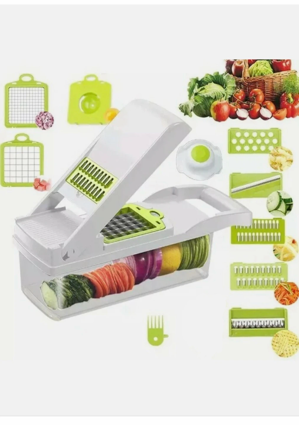 12 in 1 Vegetable Chopper with Container - photo 4