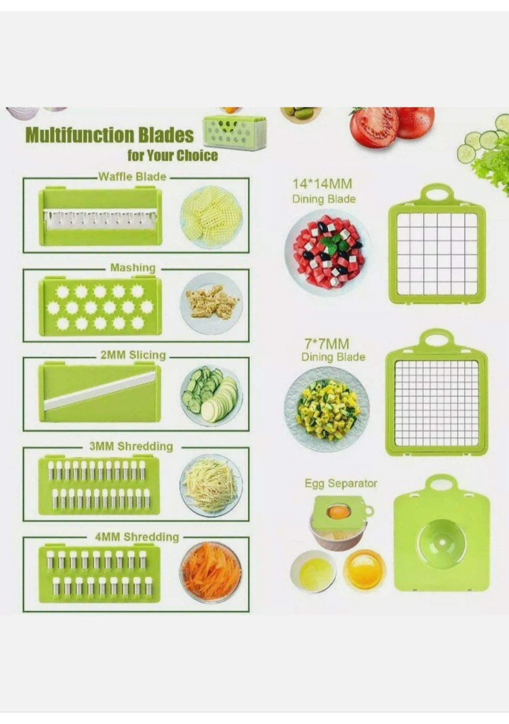 12 in 1 Vegetable Chopper with Container - photo 5