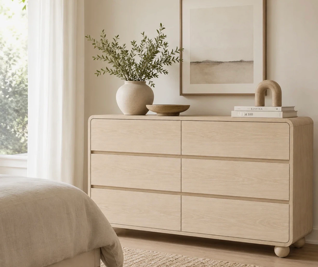 Brand New Light Wood 6-Drawer Dresser