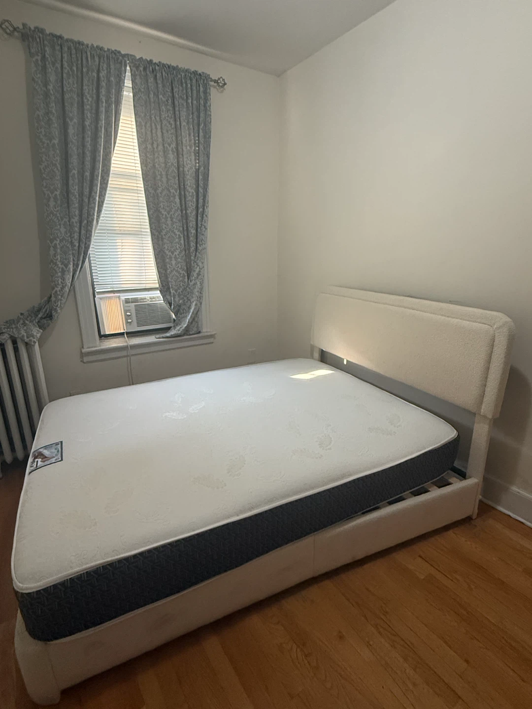 White Queen Mattress with Headboard
