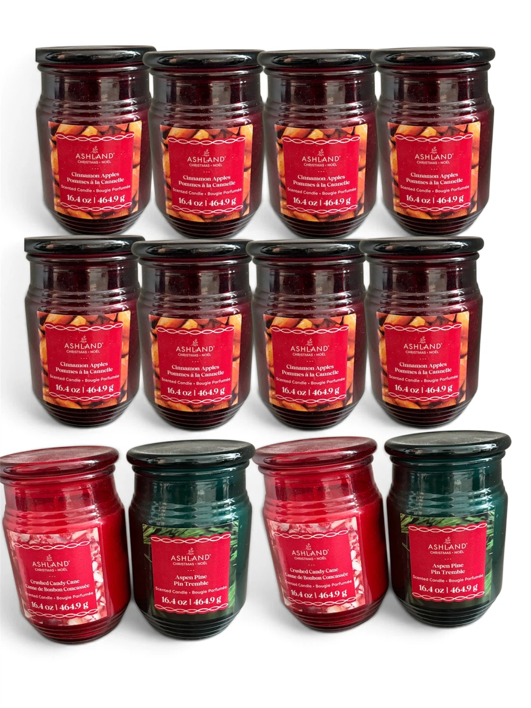 12 x New Scented Holiday Candles - Cinnamon Apples,