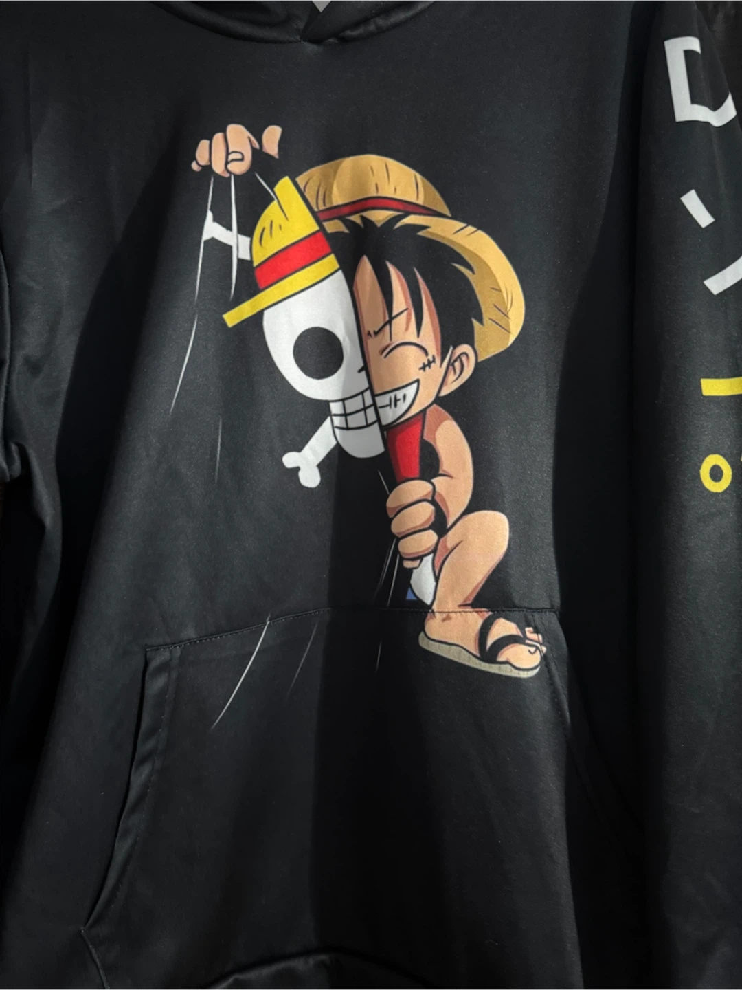 Black One Piece Luffy Hoodie - photo 3
