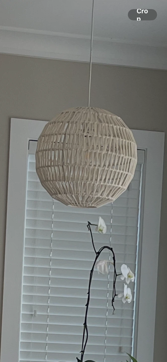 Woven Pendant Light Fixture