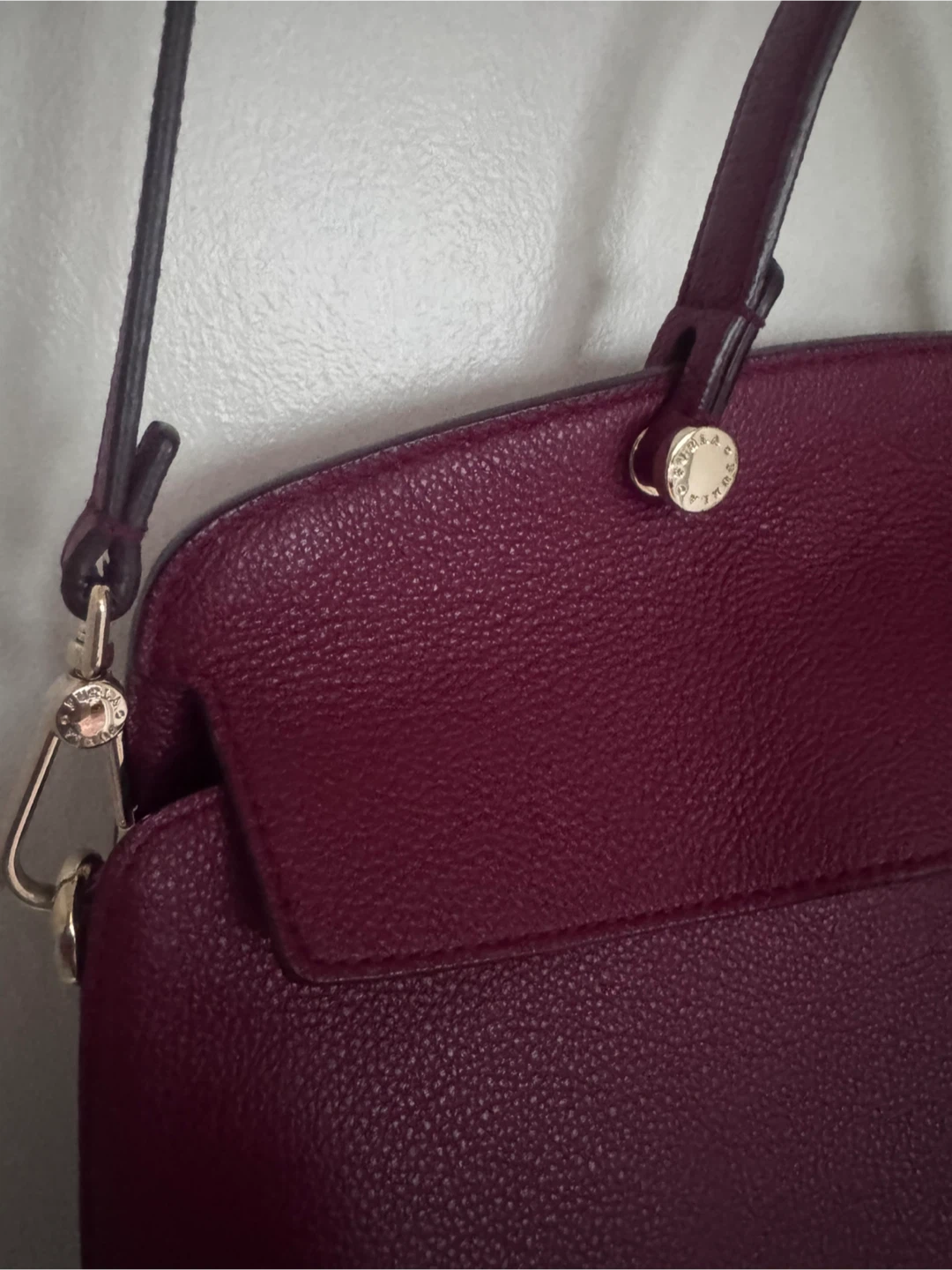 Furla Burgundy Leather Tote Bag - photo 2