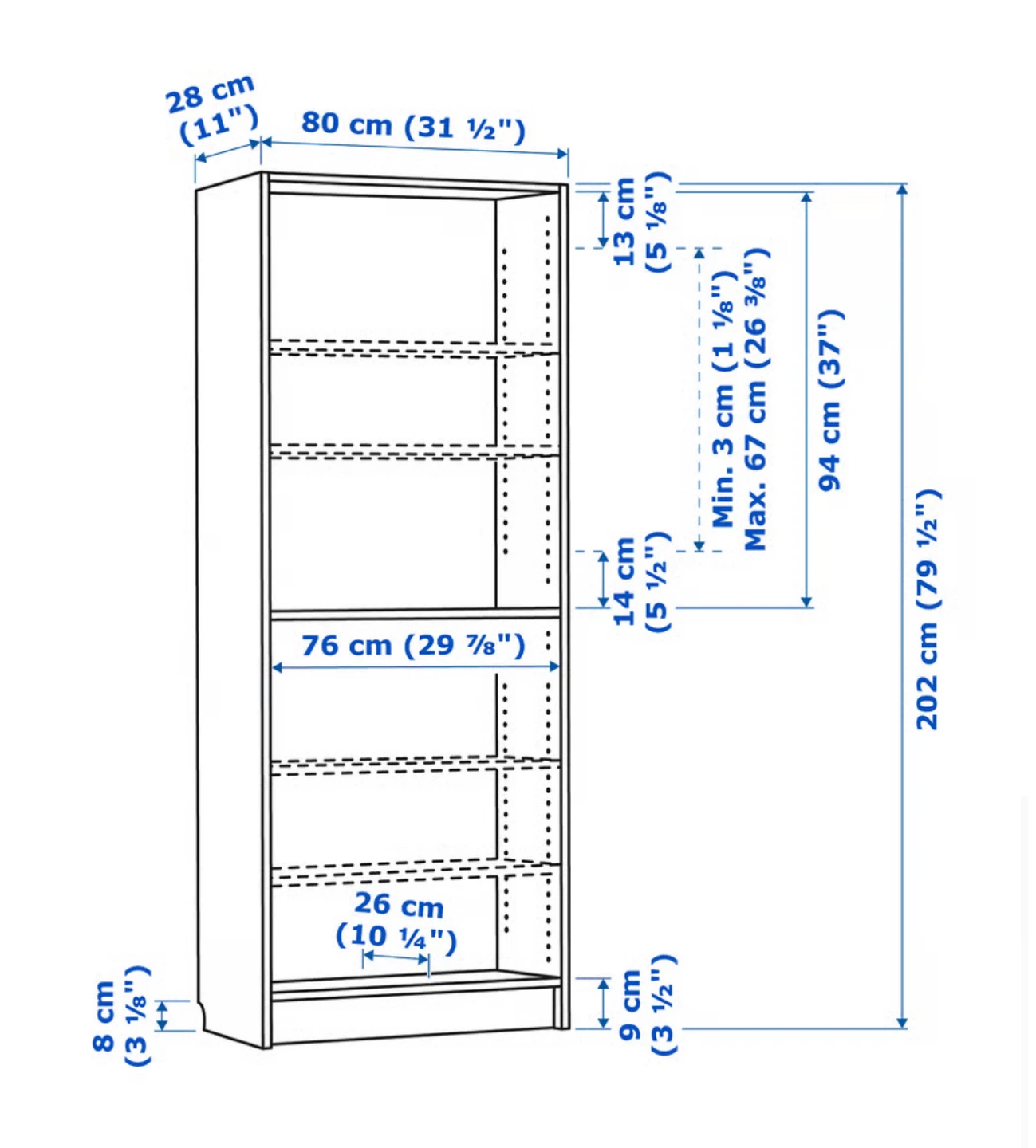 2 IKEA BILLY Bookcases in White - photo 3