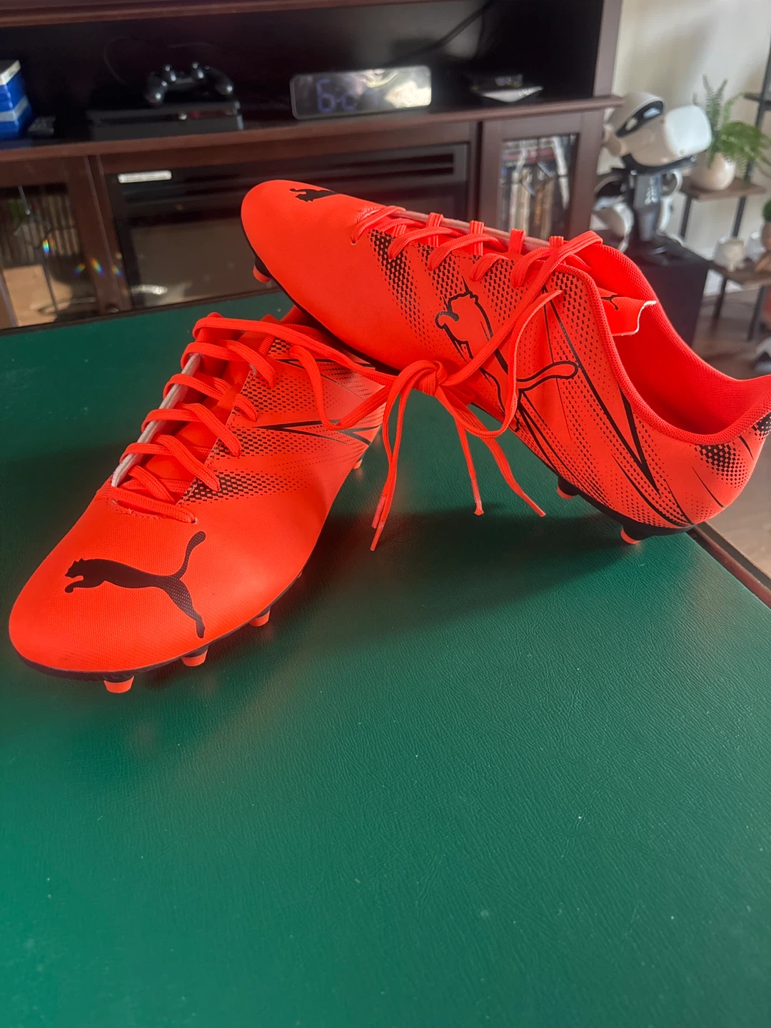 Orange Puma Attacanto FG/AG Soccer Cleat- Size 12