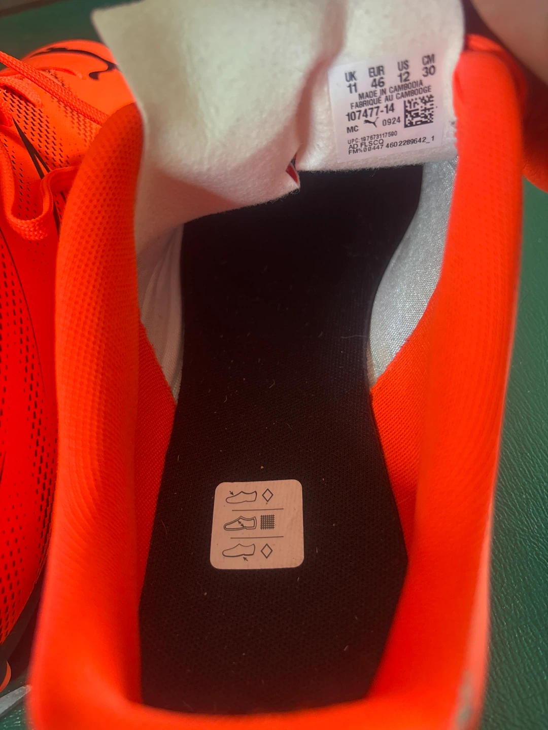 Orange Puma Attacanto FG/AG Soccer Cleat- Size 12 - photo 3