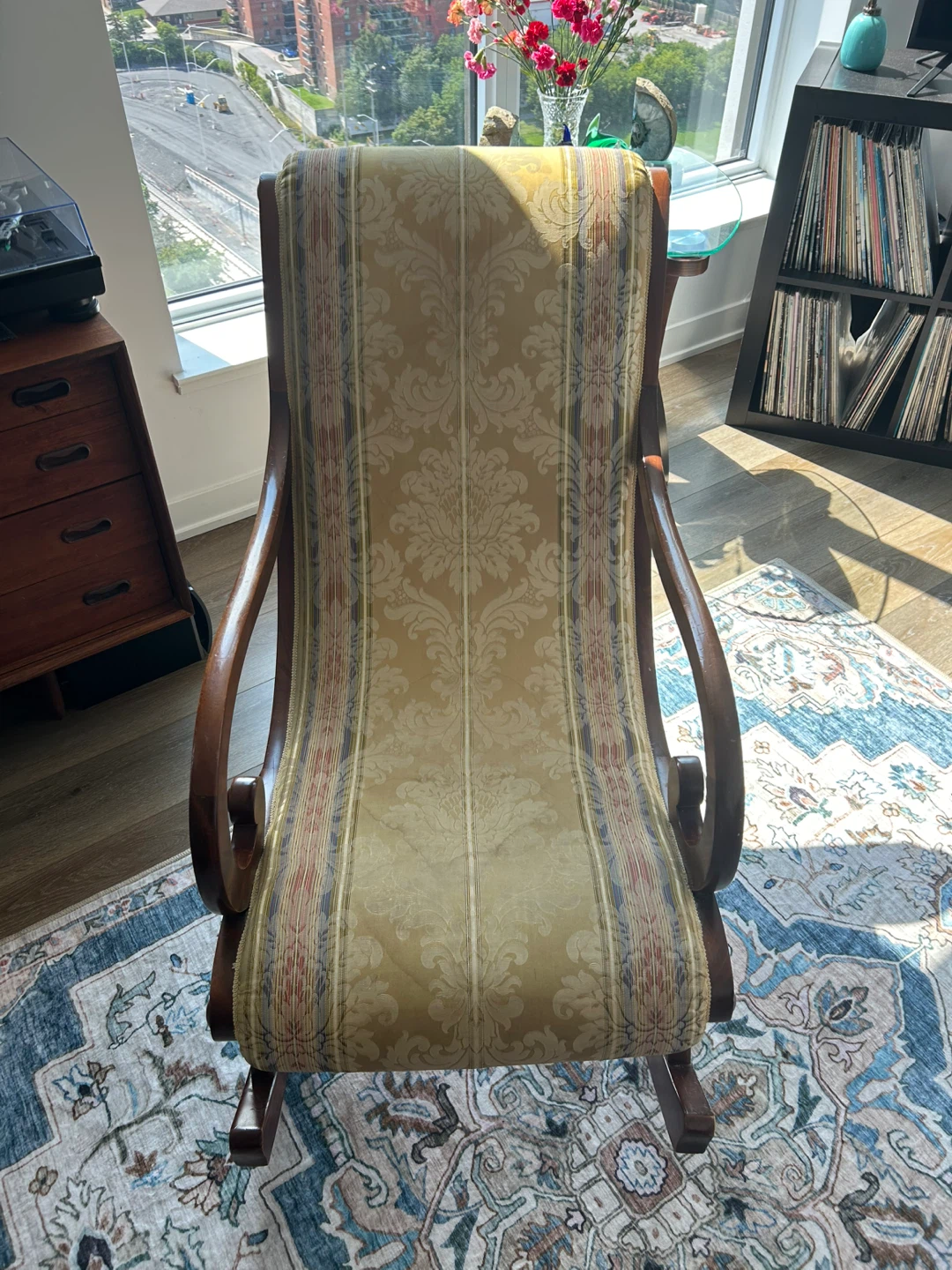 Vintage Wooden Rocking Chair - photo 4