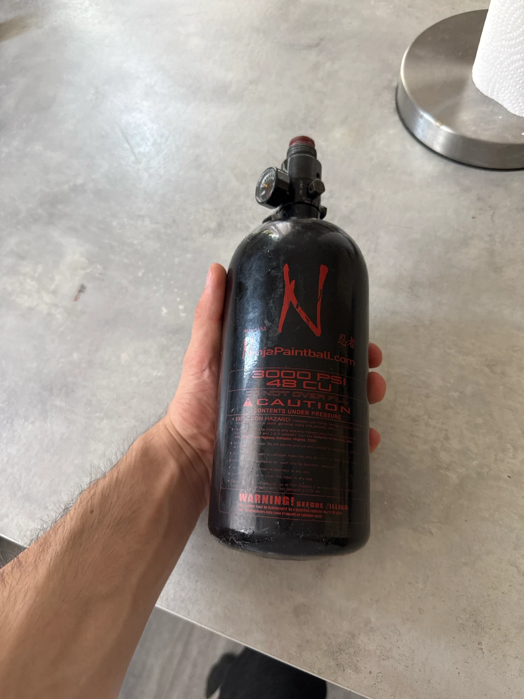 Ninja Paintball 3000 PSI 48 CU Air Tank - photo 3