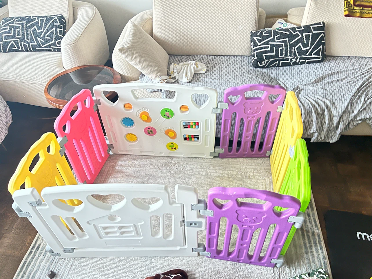 Multi-Colour Plastic Baby Playpen