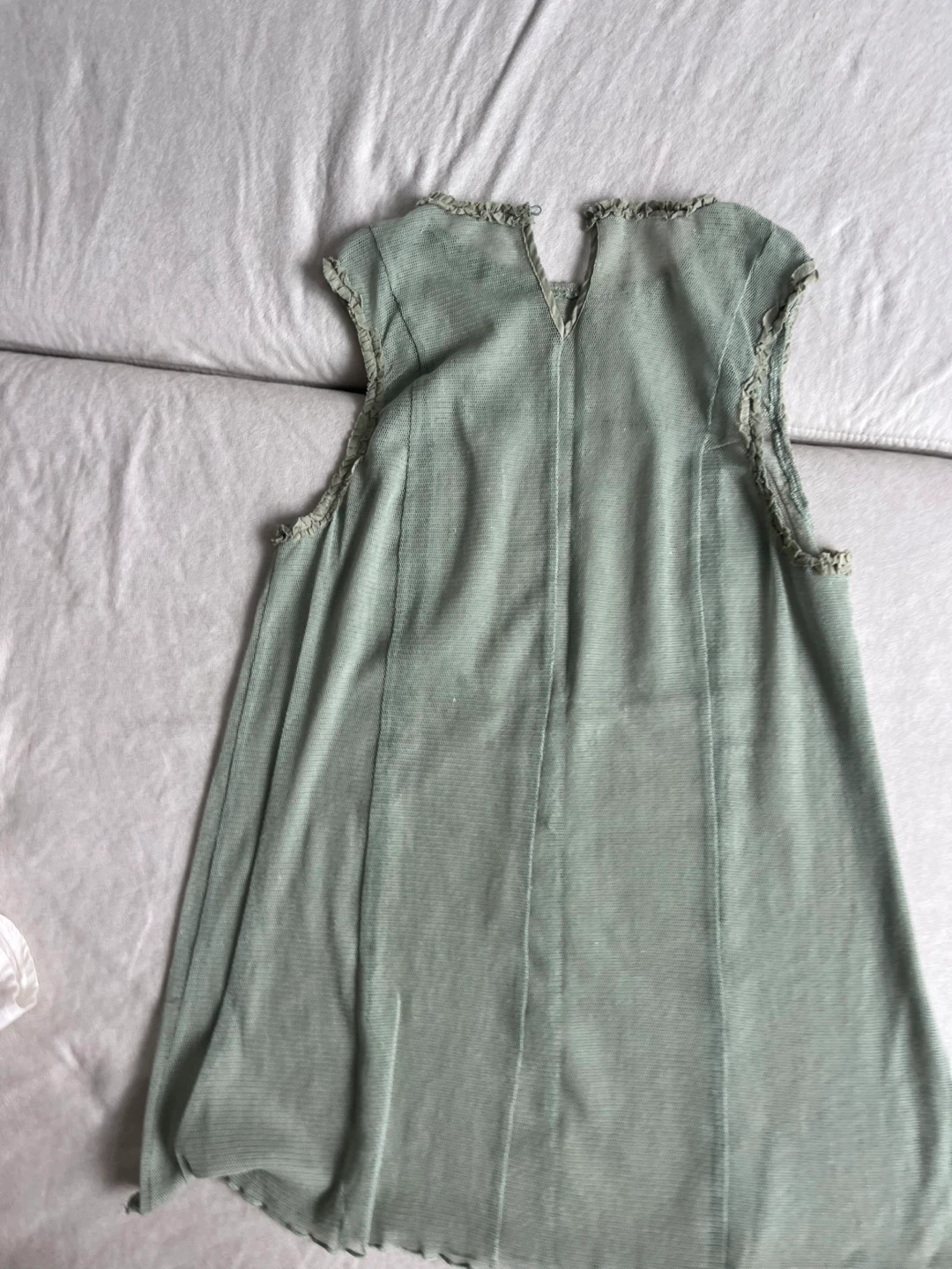 Light Green Sheer Mesh Top - photo 4