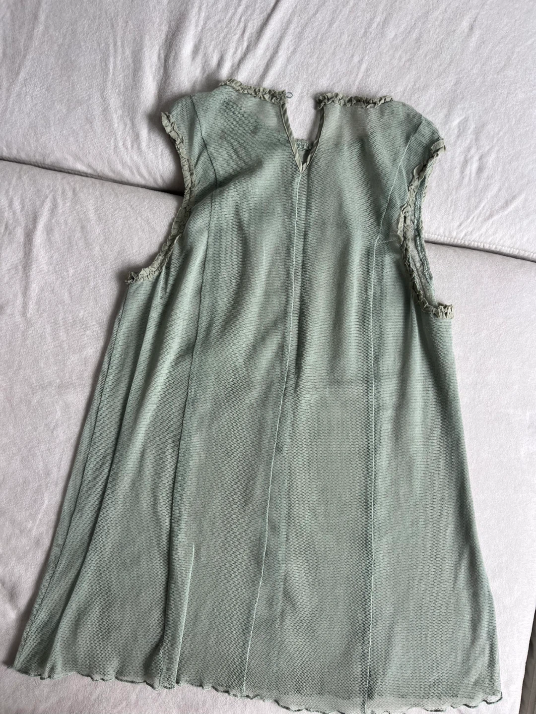 Light Green Sheer Mesh Top - photo 5
