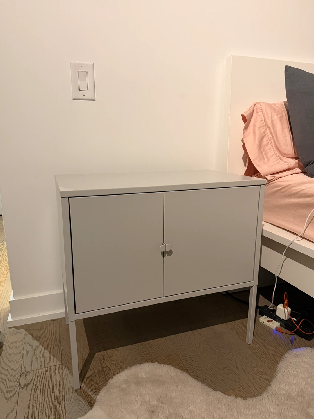 Light Grey Nightstand - photo 3