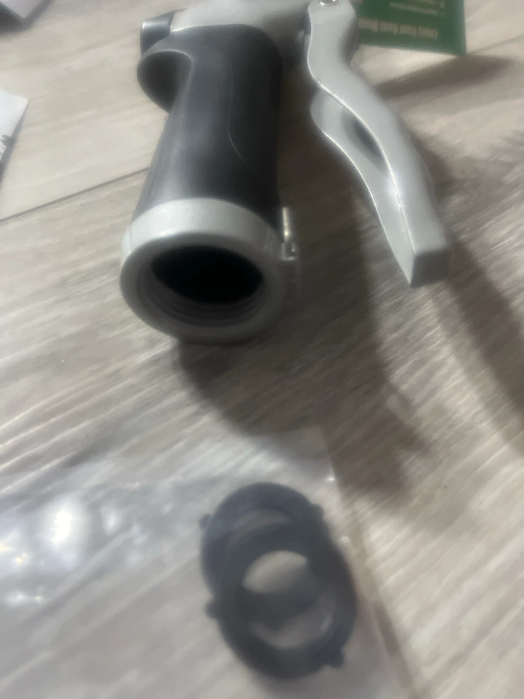 Red Metal Water Nozzle with Black Handle - photo 2