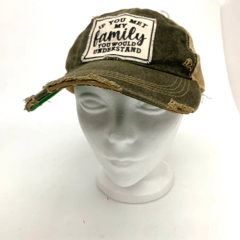 Funny Trucker Hat Distressed Snapback Mesh Baseball Cap - photo 3