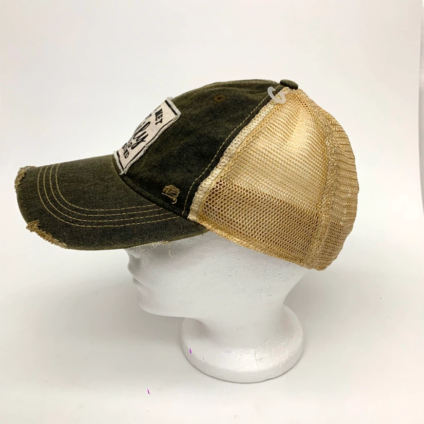 Funny Trucker Hat Distressed Snapback Mesh Baseball Cap - photo 4