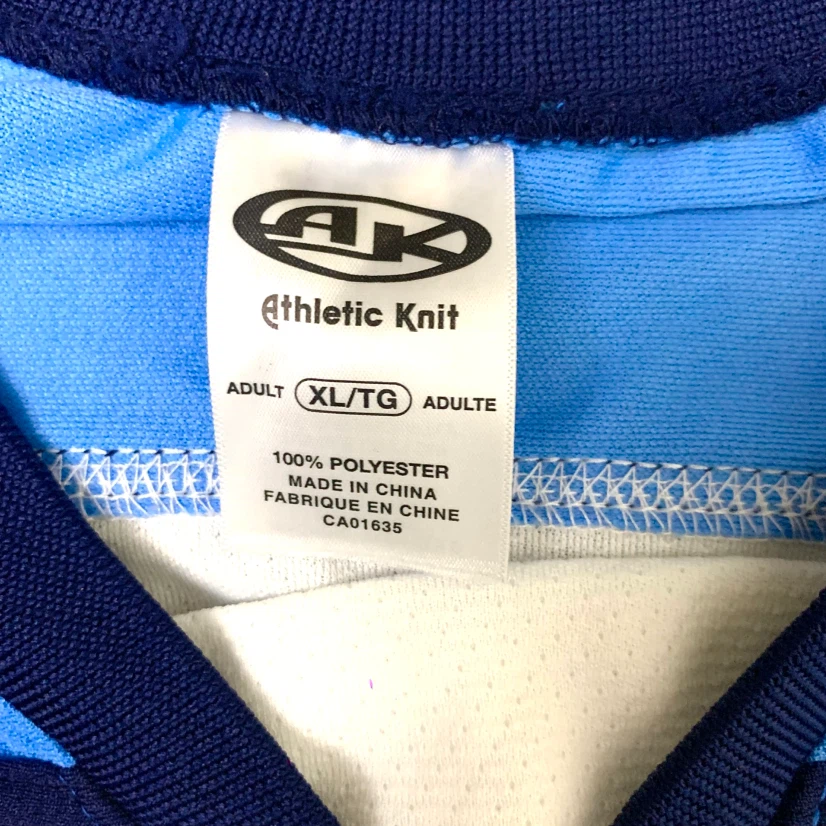 Adult Hockey Jersey White Blue Ice Hockey Practice Team Shirt XL - photo 4