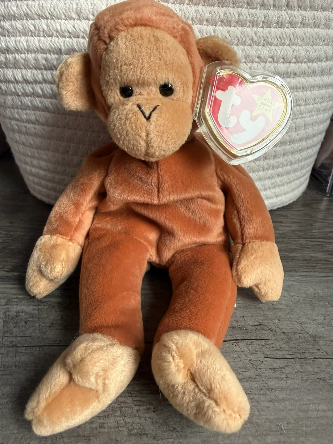 Ty Beanie Baby 1995 Bongo Monkey Plush
