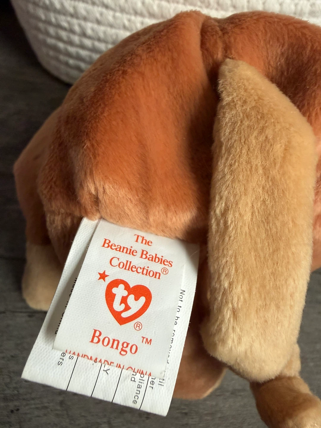 Ty Beanie Baby 1995 Bongo Monkey Plush - photo 3